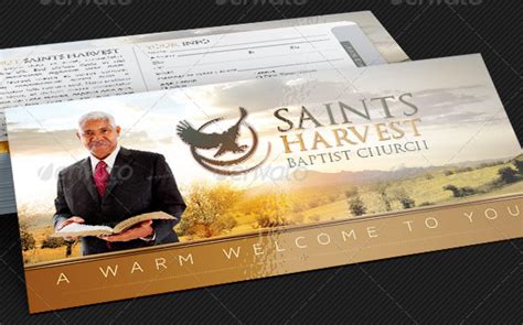 Church Visitor Welcome Card Template Graphicmule