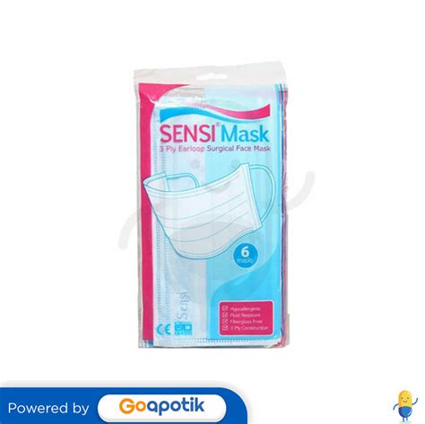 Sensi Ply Mask Earloop Warna Biru Box Pcs Kegunaan Efek Samping