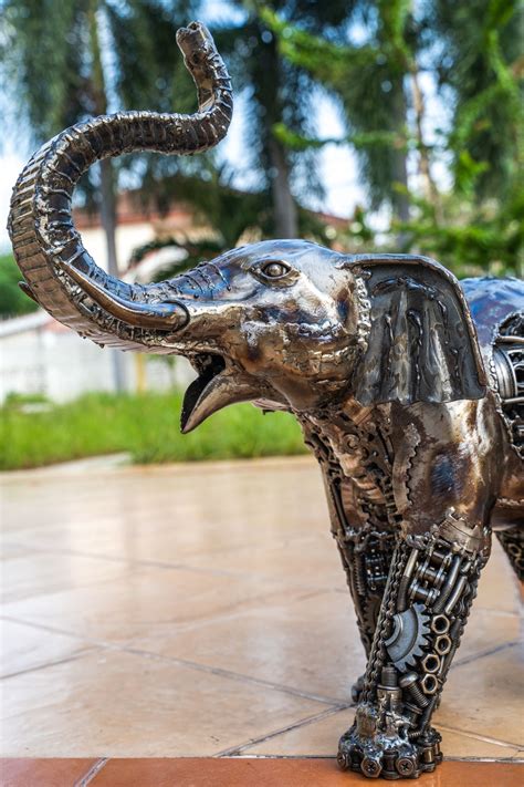 Elephant Metal Art Sculpture Sculpture Art Metal Art Sculpture