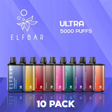 Elf Bar Bc5000 Ultra Disposable Vape 10 Pack Smokers World Woh