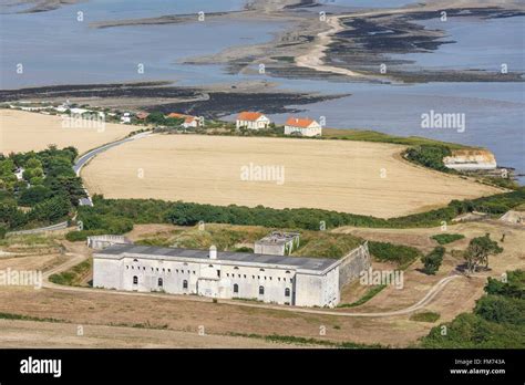 France Charente Maritime Port Des Barques Ile Madame The Fort Aerial View Stock Photo Alamy