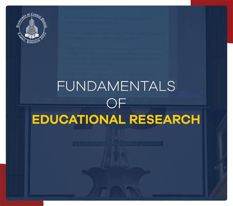 Fundamentals Of Educational Research University Of Central Punjab