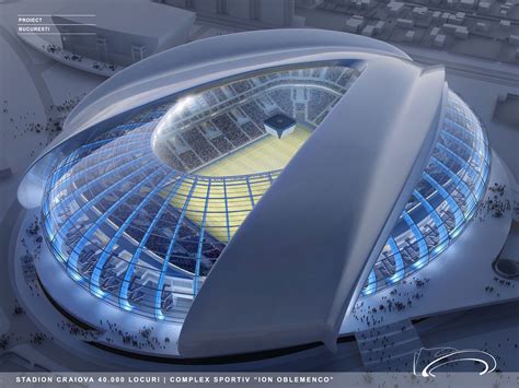 Stadionul de fotbal din craiova, este la stadiul de proiect si va inlocui vechiul stadion ion oblemenco. Gallery of Craiova Football Stadium Proposal / Proiect ...