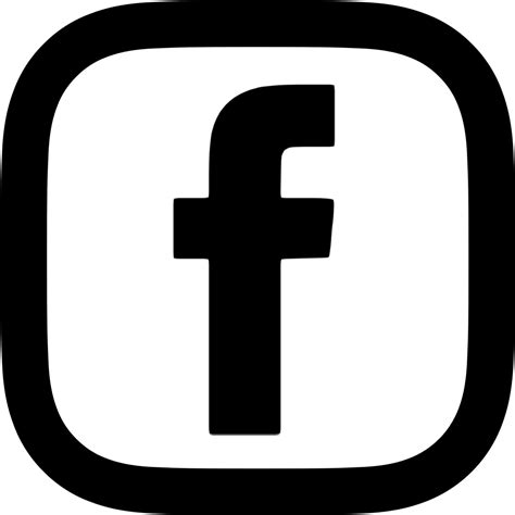 Facebook Logo Black And White Vector Erspy