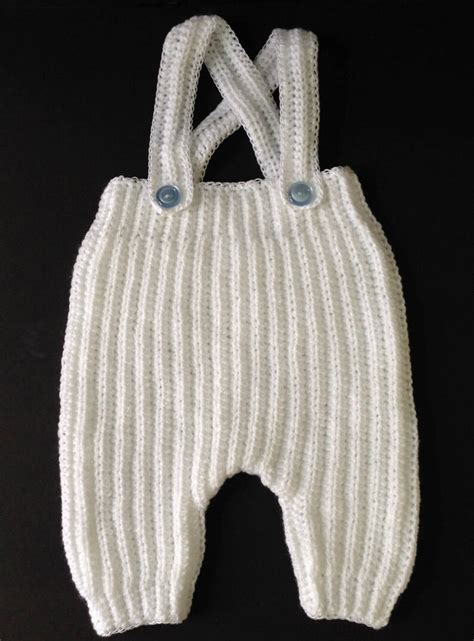 Crochet Pattern Baby Pants With Suspenders Knee Length Etsy