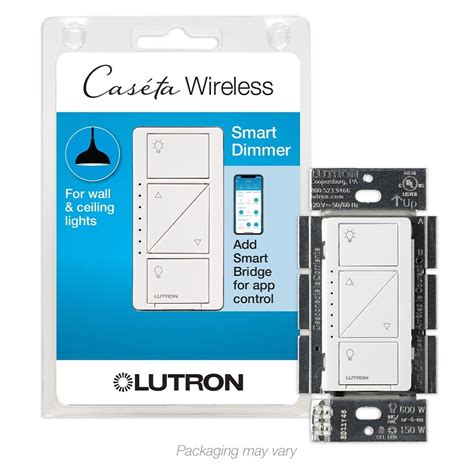 Lutron Caseta Wireless Smart Lighting Dimmer Switch For Wall And Ceiling
