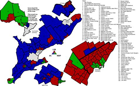 Blunt Objects Blog Ontario Election Maps