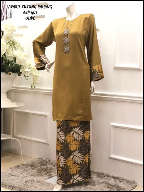 Baju Kurung Pahang Avaris Akp403 1 Saeeda Collections