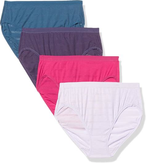 Hanes Ultimate Women S Comfort Flex Fit Pack Hi Cut Panties Misty