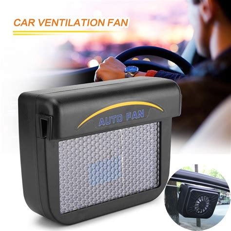 New Fan Car Solar Powered Car Window Air Vent Ventilator Mini Air