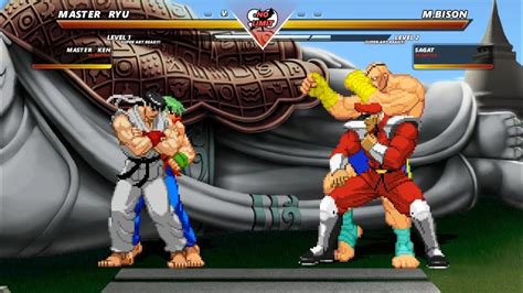 Master Ryu And Master Ken Vs M Bison And Sagat Super Epic Fight Youtube