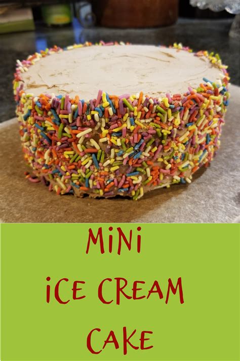 Mini Ice Cream Cake Easy Dessert Birthday Cake