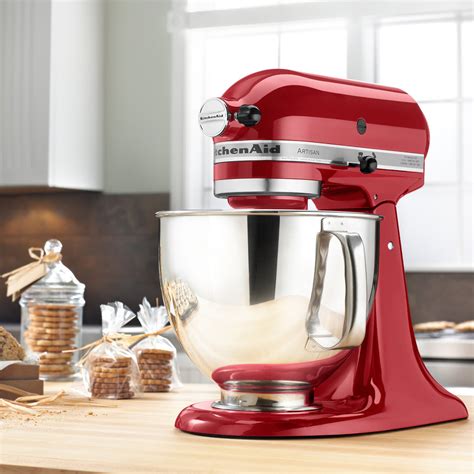 Find great deals on ebay for kitchen aid mixer red. KitchenAid KSM150PSER Empire Red Artisan Series 5 Qt ...
