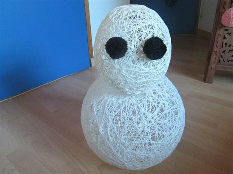 Déco De Noël Diy Un Bonhomme De Neige Scintillant Do It Yourself Lille