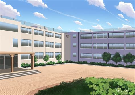 Anime High School Building