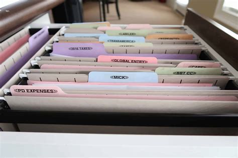 Create And Organize A Hanging File Drawer Porch Daydreamer
