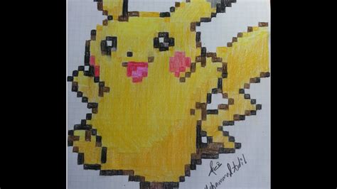 How To Draw Pikachu Pixel Art Youtube