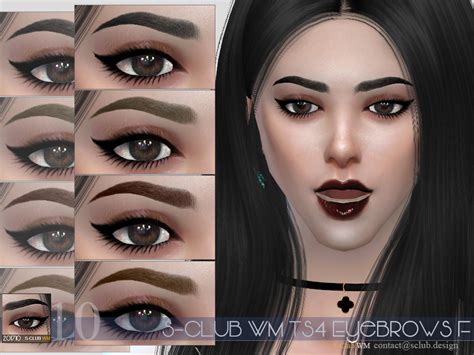 The Sims Resource S Club Wm Ts4 Eyebrows F 201710