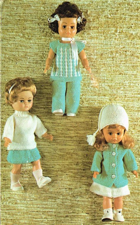 Dolls Clothes Knitting Pattern 14 Inch Doll Vintage Copy Pdf Instant Download Etsy