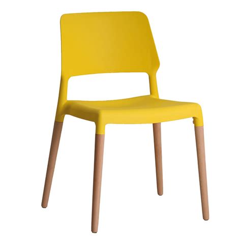 15cm h x 36cm w x 25cm d. Riva Yellow Dining Chair (Pack Of 2) | Yellow Dining Chair ...