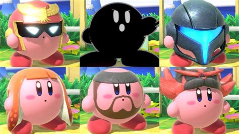 Super Smash Bros Ultimate All Kirby Hats And Powers
