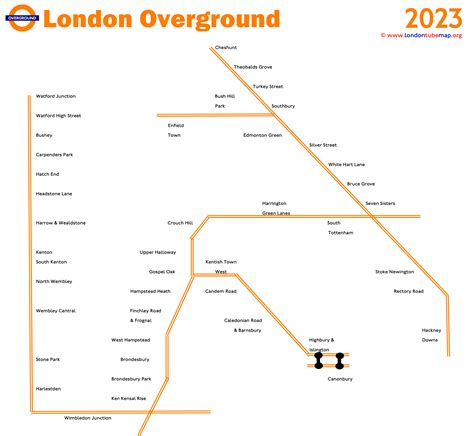 Map Of The Overground Line Og Line Updated 2023
