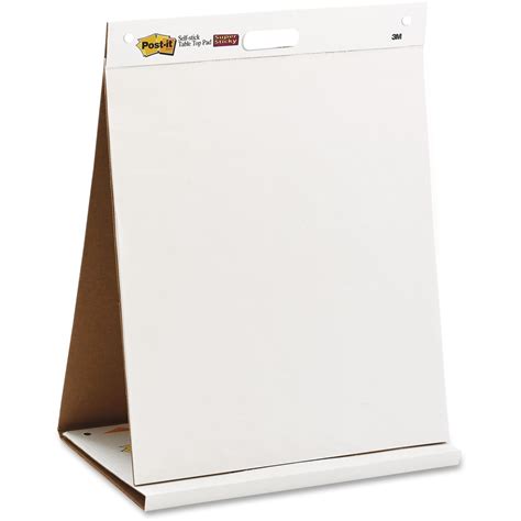 3m Post It Tabletop Easel Pad 20 Sheets Plain 18 Lb Basis Weight 20 X 2320 508 Mm