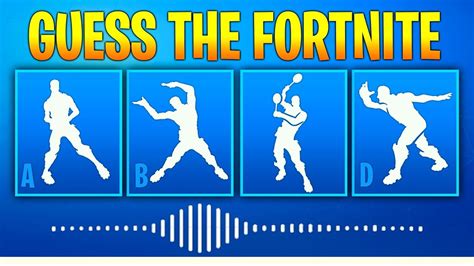 Guess The Fortnite Dance Name By The Sound Music 2 Fortnite