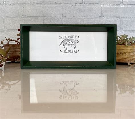 4x10 Picture Frame In Park Slope Style With Vintage Forest Green Finish