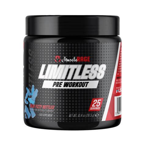 Muscle Rage Limitless 25 Servings Pre Workout From Prolife Distribution Ltd Uk