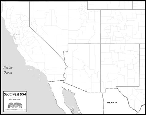 Map Of The Southwest United States World Map