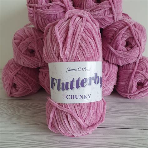 James C Brett Flutterby Chunky Yarn Wool Polyester B19 Etsy Uk