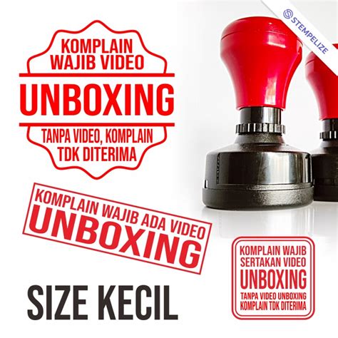 Jual Stempel Unboxing Video Unboxing Ukuran Kecil Shopee Indonesia