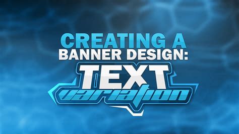 Photoshop Tutorialcreating A Banner Text Variation Youtube