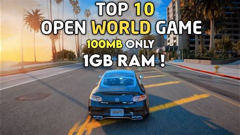 Top 10 Open World Games Under 100mb 1gb Ramdual Core Without Graphics
