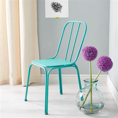 This padded folding chair is made of durable metal and has a wide seat and back to prevent back strain when you sit back and relax. downtown metal chair by bell & blue | notonthehighstreet.com