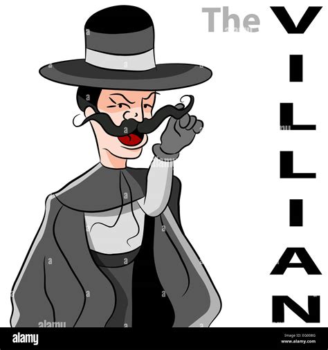 An Image Of A Man Dressed As An Evil Villian Twirling His Moustache