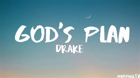 Lirik Lagu Drake Gods Plan