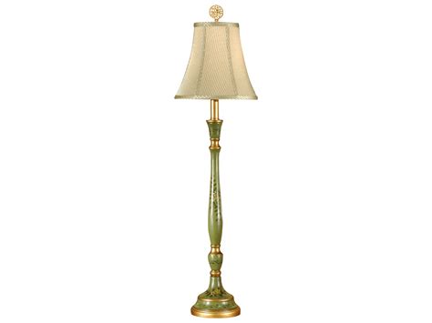 When choosing lighting for space, buffet lamps hold a lot of charm and take up little space. Wildwood Lamps Faux Wood Flowers On Green Buffet Lamp | 46588