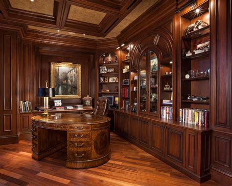 Take a look at this modern home office with floor to ceiling shelves from livingetc for inspiration. Belle - Traditional - Home Office - other metro - by ...