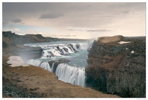 Gullfoss Falls Iceland Gullfoss Is A Waterfall Located In The