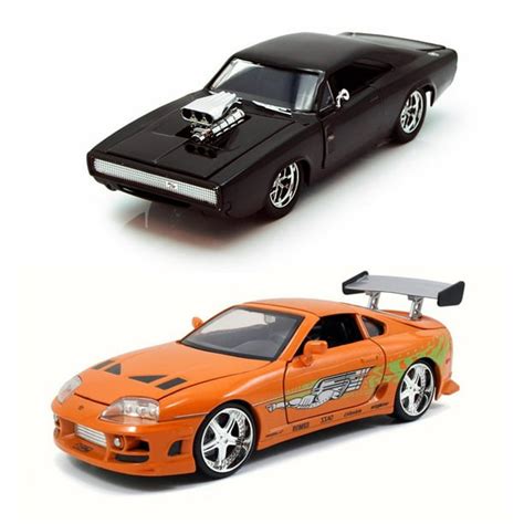 Brians Fast And Furious Diecast Package Set Of Two 124 Scale Diecast