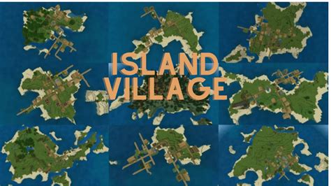 Island Village Seed Spawn In A Idyllic Setting With Only A Village