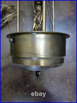 Vintage Hanging Rain Oil Lamp PARTS REPAIR ONLY Needs Repairs Vintage Lamp Parts
