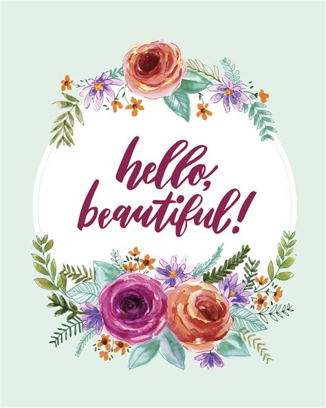 Hello Beautiful Just Because Cards Paper And Party Supplies Jan