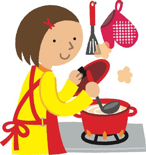 Clipart Woman Cooking 1