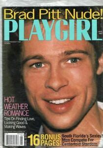 Playgirl Magazine Nude Brad Pitt August Issue Unopened Sealed Hot Sex Picture