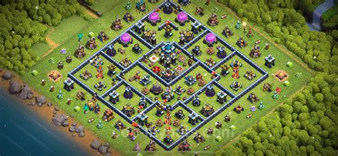 Best Anti 2 Stars Base Th13 With Link Hybrid 2023 Town Hall Level 13