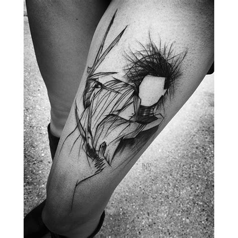Edward Scissorhands Tattoo Sketch Style Tattoos Sketchy Tattoo