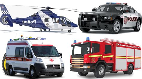 Spielzeug Fire Truck Ambulance Helicopter And Police Car Toy With Light